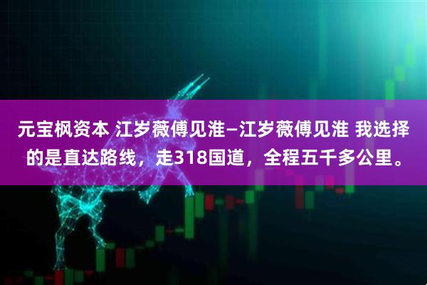 元宝枫资本 江岁薇傅见淮—江岁薇傅见淮 我选择的是直达路线，走318国道，全程五千多公里。